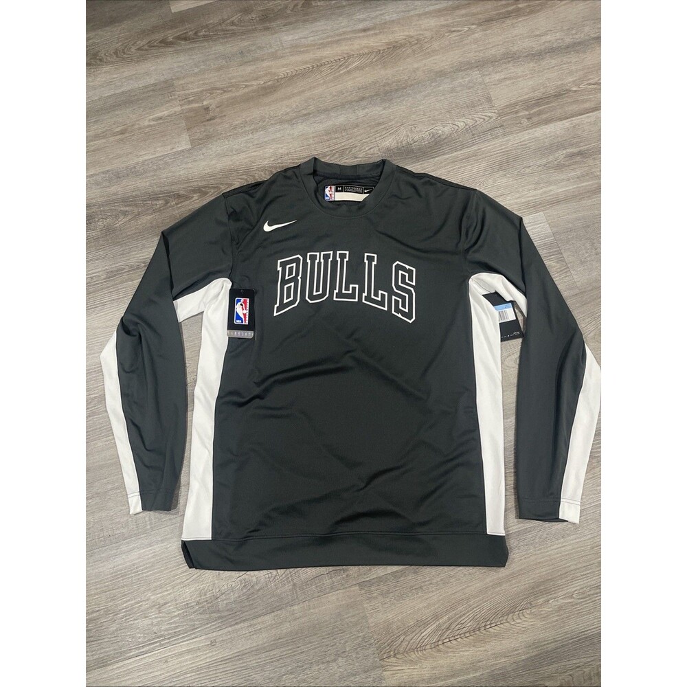 Nike Nba Chicago Bulls Player Issue Warm Up Long Sleeve Shirt Men’s M-AV0896-060